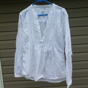 H&M L.O.G.G. Super Light White Cotton Sz 12 Tunic Top